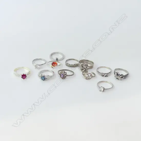 12 STG RINGS 29 GRAMS