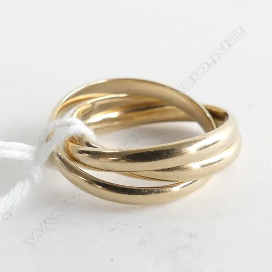 9CT GOLD RUSSIAN WEDDING RING 4.2GMS 