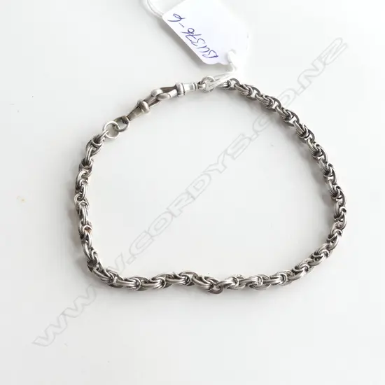 OLD SILVER FOB CHAIN PRINCE OF WALES L.300mm