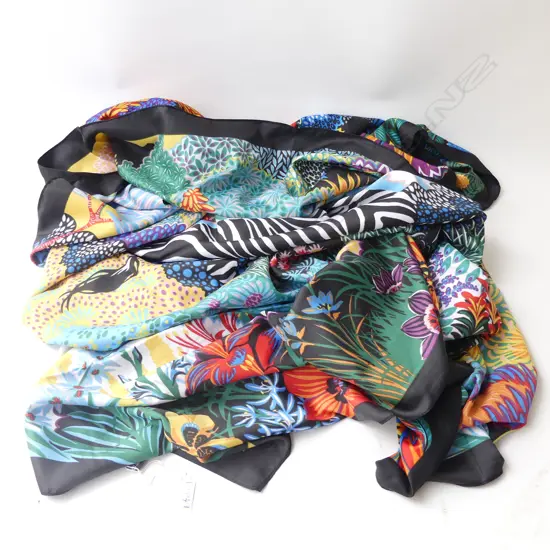 COPY HERMES ALICE SHIRLEY ZEBRA SCARF w. BAG