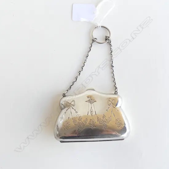 STG SILVER PURSE B'HAM 1916 82 GRAMS