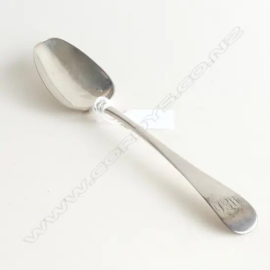GEORGIAN STG SILVER TABLE SPOON, LONDON 1810 66 GRAMS