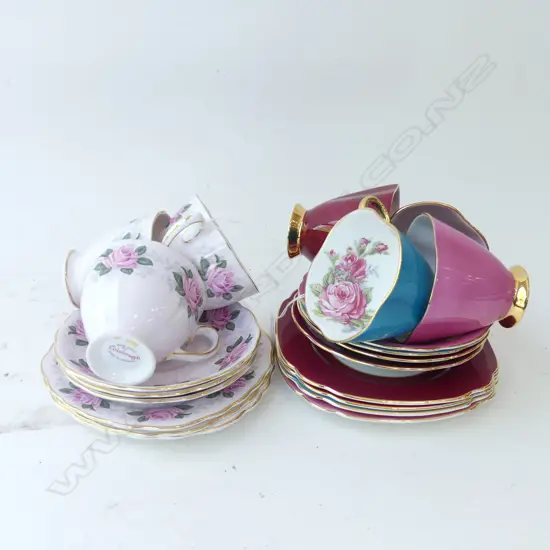 SEVEN ASSORTED ENGLISH TRIOS