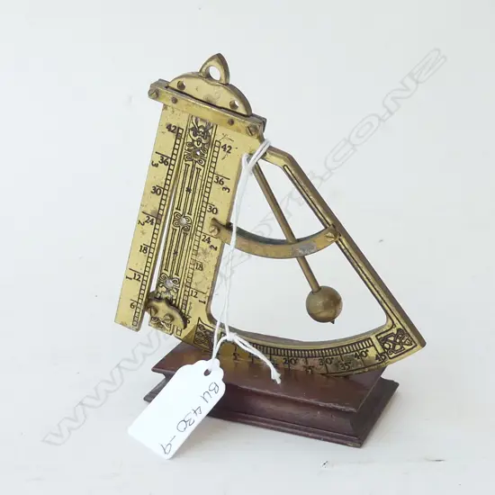 1987 FRANKLIN MINT BRASS UNIVERSAL EQUINOCTAL RING DIAL H. 120MM