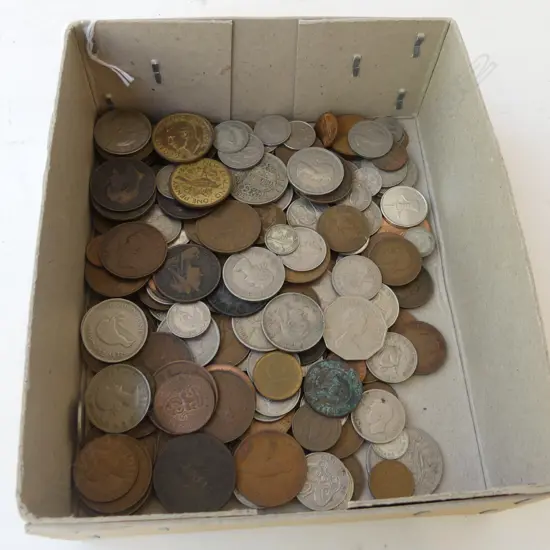 BOX OF COINS
