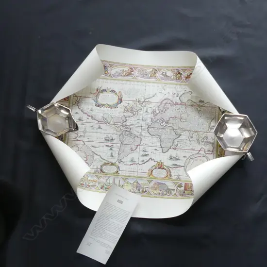 (20625) MAP OF THE WORLD 1640 PRINT