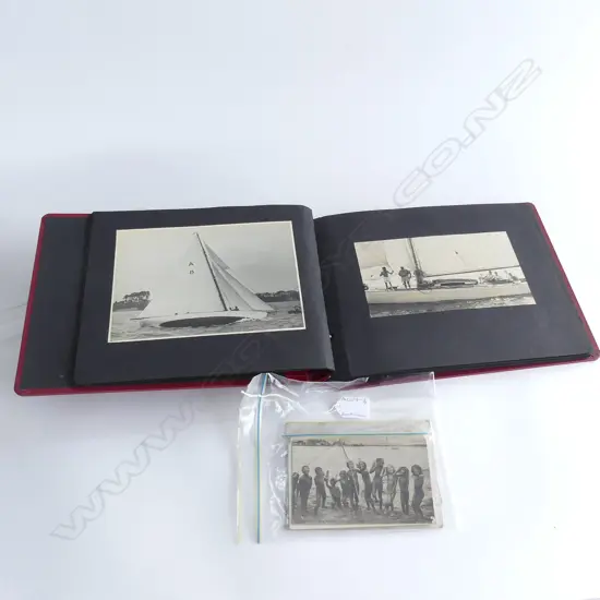 BAG OLD POSTCARDS FROM THE TRENCHES ETC + ALBUM OF YACHTS IN NZ WATERS 