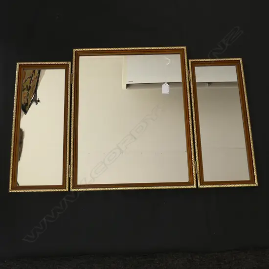 3 SECTION FOLDING WALL MIRROR 770 X 490MM