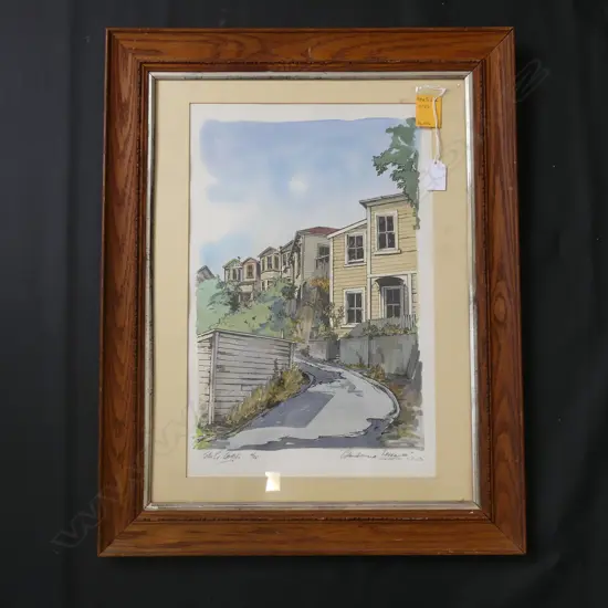 PETER G. LEITCH GLENBOURNE TERRACE WELLINGTON N.Z EDITON PRINT 4/25 SIGNED 430 X 280 MM