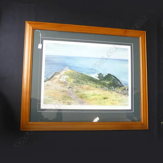 JAYNE MARIA SPROTT 'THE TWO SHALL MEET - CAPE REINGA' W/C PRINT 136/500 450x640mm