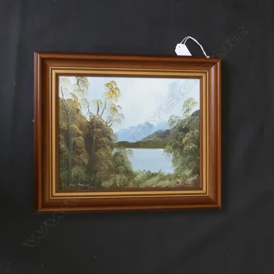 DON PARLANE OIL 'LAKE TE ANAU' 260x200mm