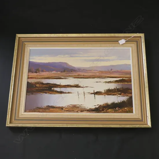 PETER WALLERS 'HAURAKI PLAINS' OIL 400x500mm