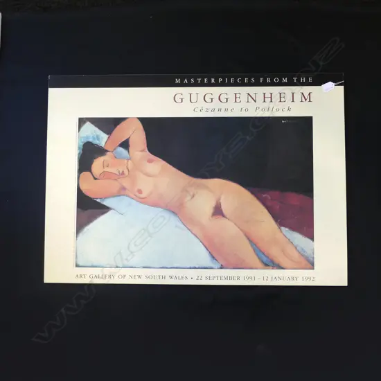 CEZANNE TO POLLOCK EXHIBITION POSTER W 890 MM