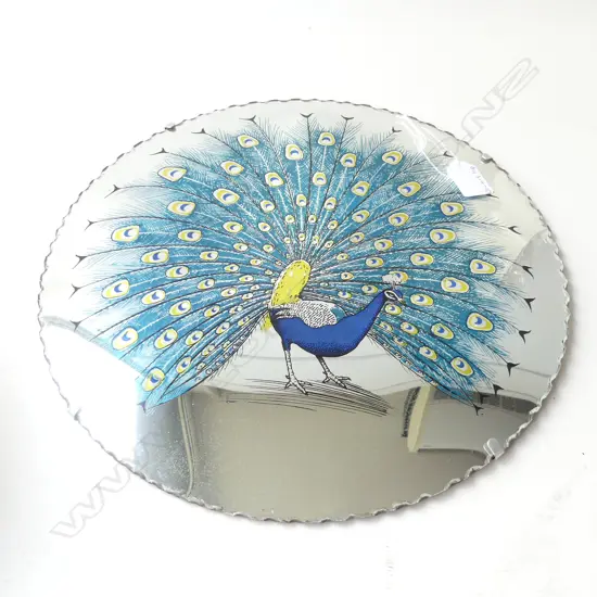 CONVEX MIRROR WITH PEACOCK TRANSFER DIA  350MM
