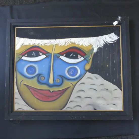 EX CIRCUS SIDE SHOW ART- OIL ON CANVAS 840mm x 670mm