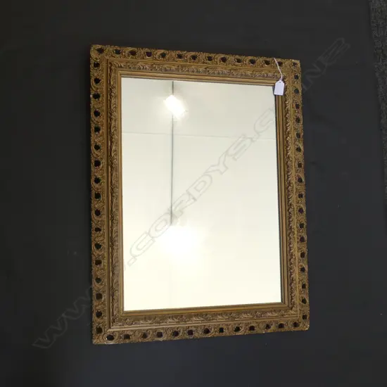 ORNATE LACE GILT FRAMED WALL MIRROR  540 X 710MM