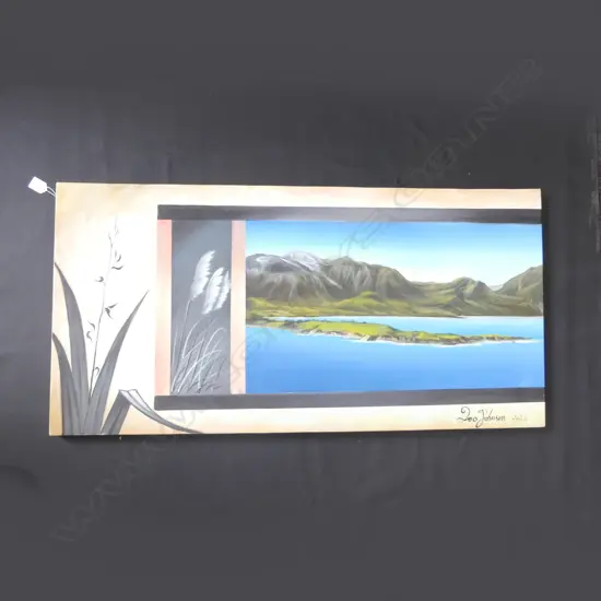 LEO JOHNSON ABSTRACT ACRYLIC 500x1000mm