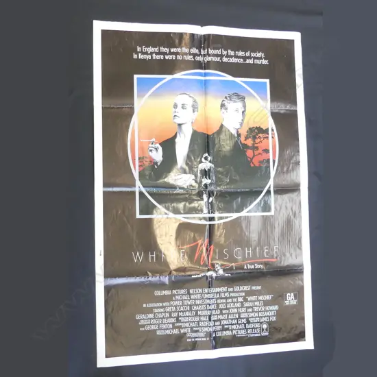 VINTAGE MOVIE POSTER 'WHITE MISCHIEF' USA PRINTED H. 1030mm x 680mm