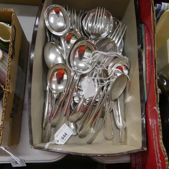 BOX LOT EPNS CUTLERY