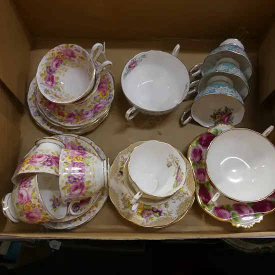 ASSORTED ROYAL ALBERT TRIO’S ETC.