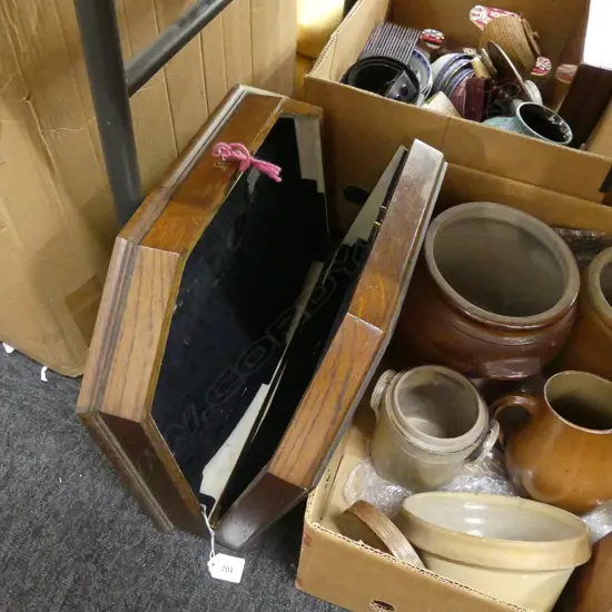 OAK CANTEEN BOX W. 445mm H. 95mm