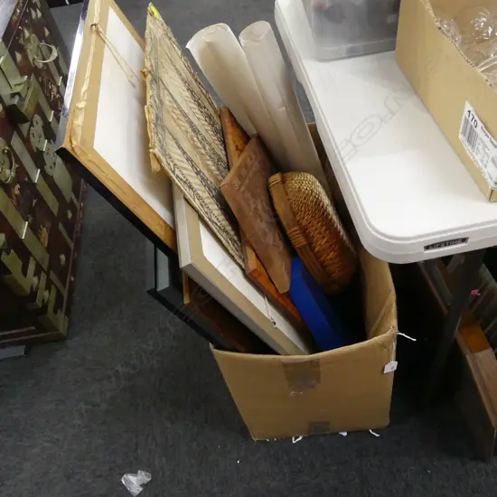 BOX LOT ASST. ARTWORKS
