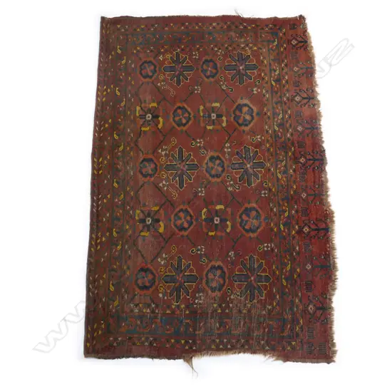 ANTIQUE BALUCHI HAND KNOTTED ALL WOOL RUG, 1500 X 1000mm SOME WEAR