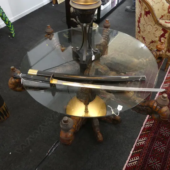 SAMURAI SWORD IN SCABBARD L.1000mm