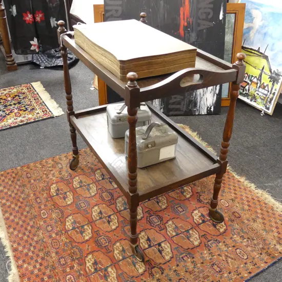 OAK DRINKS TROLLEY L 700MM