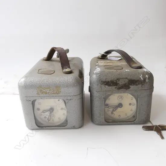 2 HOMING PIGEON CLOCKS