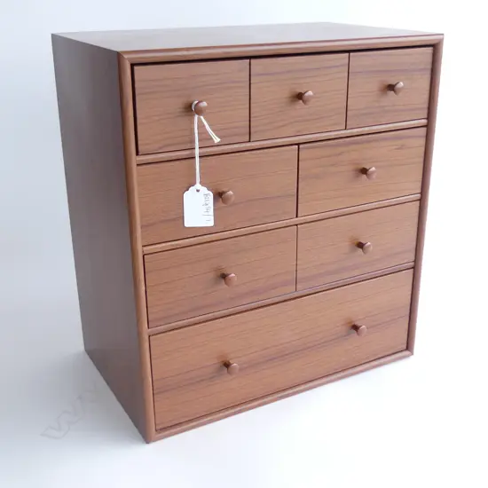 ORIENTAL CONTEMPORAY  FAUX WOOD JEWELLERY BOX 320x200x350mm