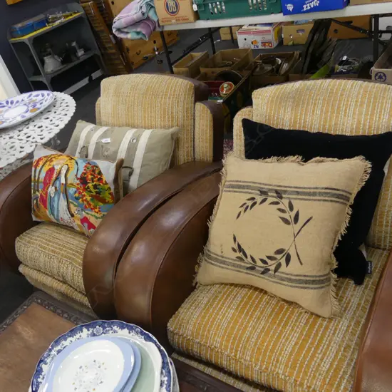 4 ASST CUSHIONS; TAPESTRY, BLACK VELVET, TAPESTRY ETC. 450 X 450MM