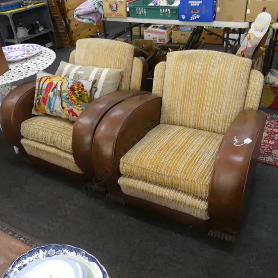 PR ART DECO ARM CHAIRS