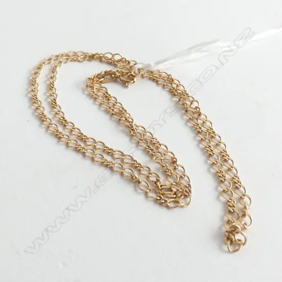 (20103) 9CT GOLD FINE NECK CHAIN L.480mm 3.5GM