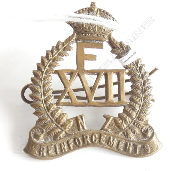 NZ REINFORCEMENT BADGE FXVII