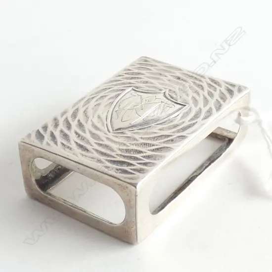 (19583) EDW SILVER MATCHBOX HOLDER BIRM.1902