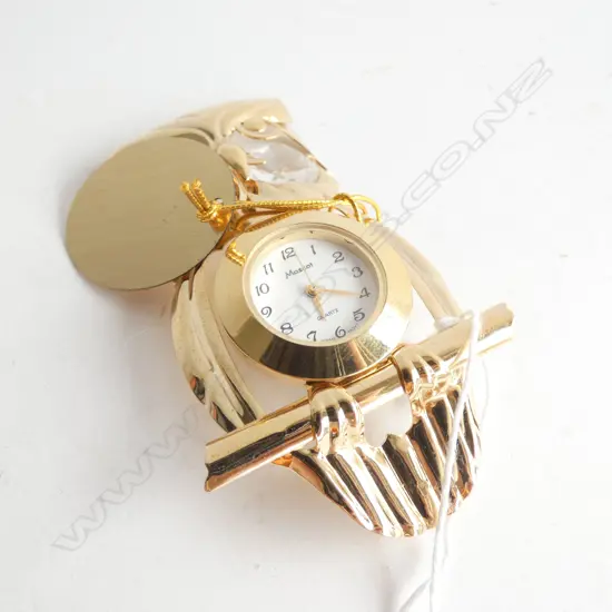 GOLD PLATED OWL WATCH