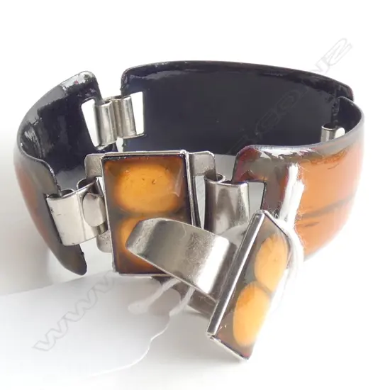 (20013) 1970'S RETRO ENAMELLED BRACELET & RING
