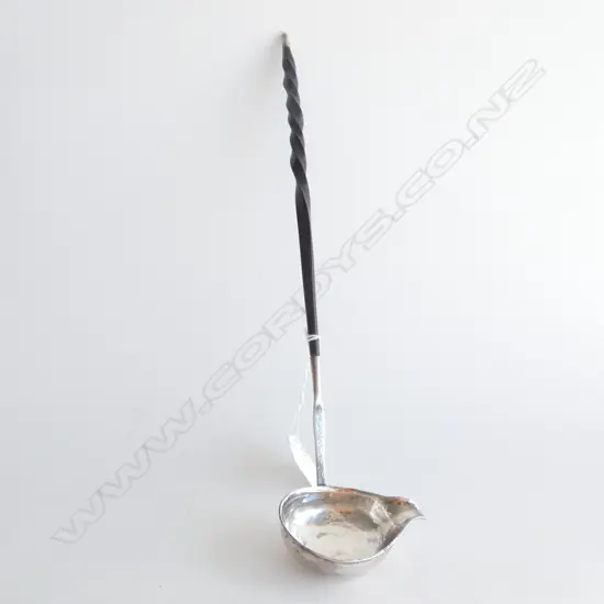 TODDY LADLE - STG SILVER LADLE - BARLEY TWIST HANDLE 