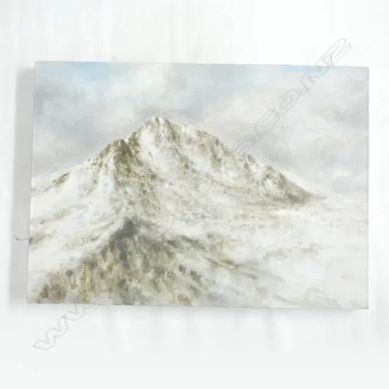 YANG CAO OIL PAINTING 'SNOWY PEAK No.2' 600 X 800mm