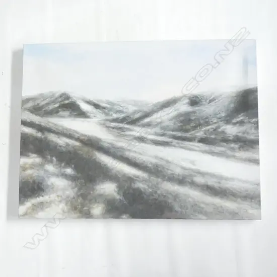 YANG CAO OIL PAINTING 'SNOW No.15' LANDSCAPE 600 X 800mm