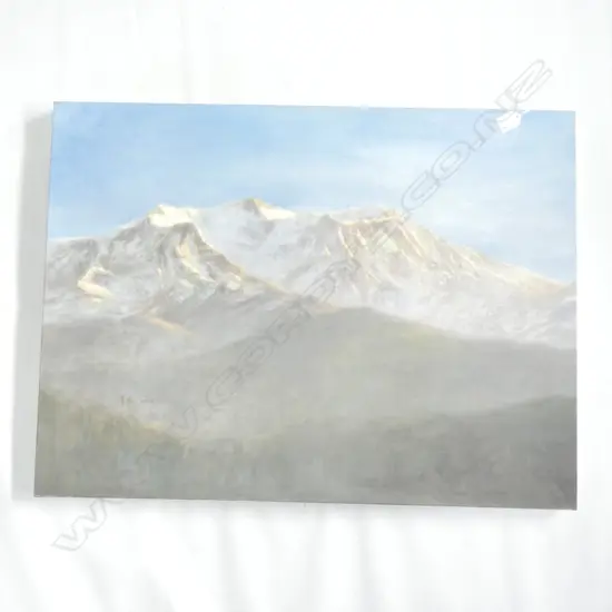 YANG CAO OIL PAINTING 'SNOWY PEAK No.7' 600 X 800mm