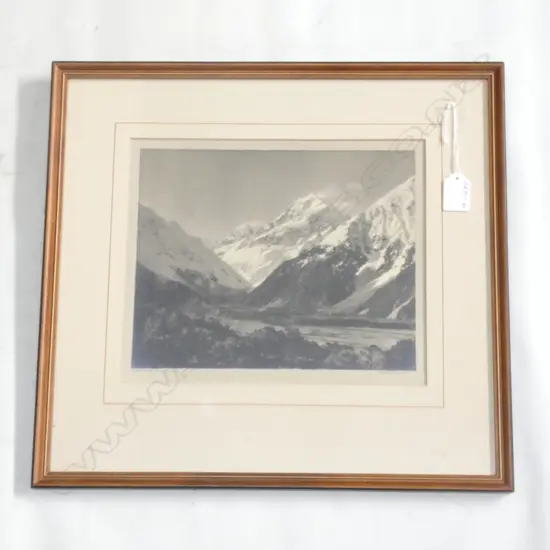 GEORGE CHANCE PHOTOGRAPH 'MOUNT COOK 12349 FT'..