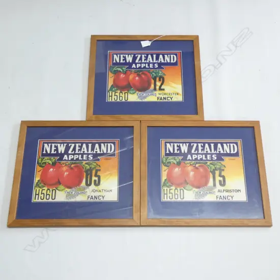3 NZ APPLES PRINTS...