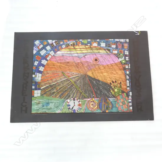 LTD EDITION HUNDERWASSER PRINT 1983...