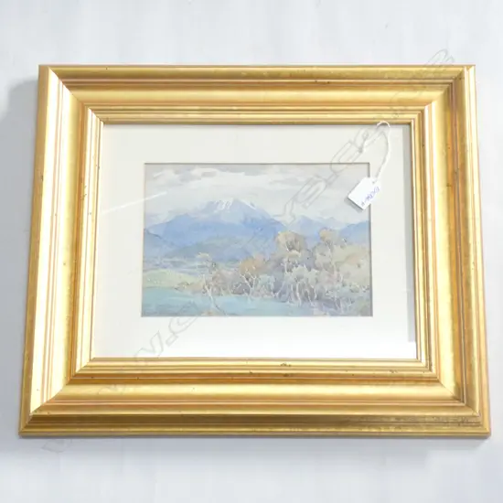 GWYNETH RICHARDSON (1896-1980) W/C SNOW CAPPED MOUNTAIN