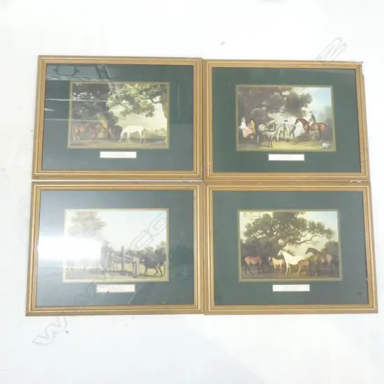 4 GEORGE STUBS HORSE PRINTS 170x255mm