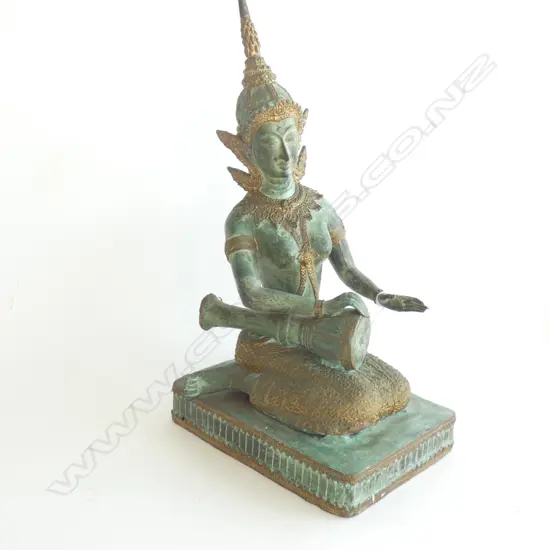 BRONZE THAI DEITY H.385mm