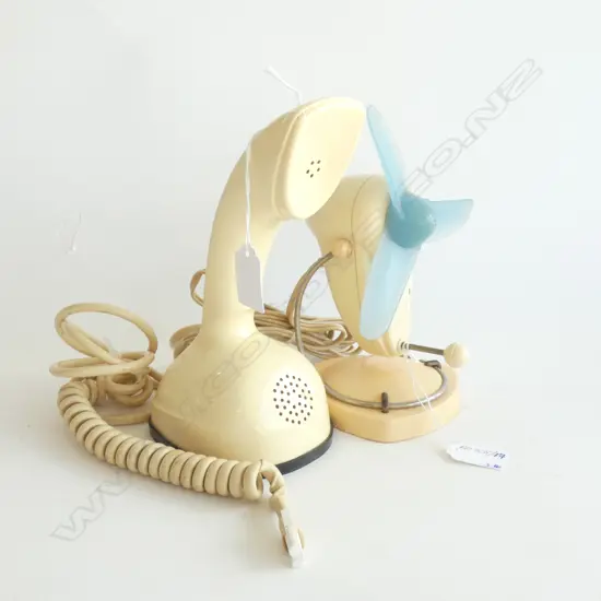 VINTAGE 'COBRA' PHONE & DESK FAN WORKING