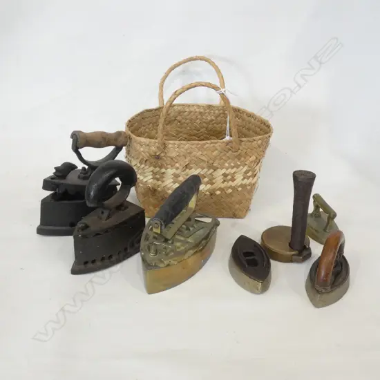 SMALL BASKET ANTIQUE IRONS
